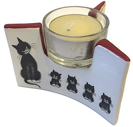 DUBOUT - Porte Bougie Photophore Original L'Alignement des Chats de