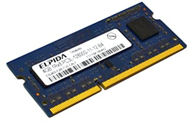 Elpida 4 GB DDR3 1600 MHz RAM SO-DIMM 204PIN PC3L-12800S ebj40ug8efu0-gn-f
