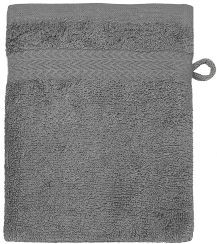 Betz Gant de Toilette pour Visage Corps Gant de Toilette Taille 16x21 cm 100% Coton Premium Couleur Gris Anthracite