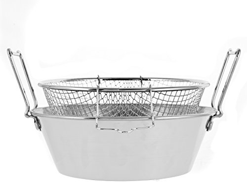 Lar Friggitrice Inox con Cestello Cm.30