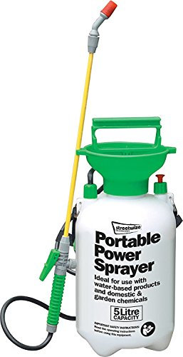 Streetwize Accessories MP 5lt Portable Pressure Power Wash Sprayer for Cleaning Cars, Garden, Windows etc