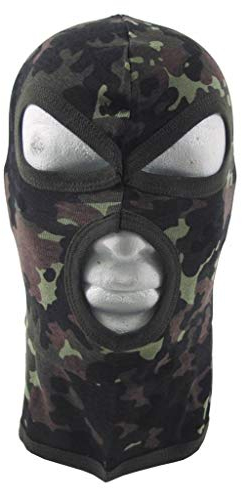 MFH 3 Loch Balaclava Leichte Baumwolle Flecktarn