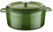 Lava Cookware Runde Auflaufform, Durchmesser 28Cm, Gusseisen, grün, 28 cm