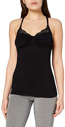 Cache Coeur Caraco de Grossesse et d'allaitement Serenity Noir