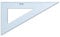 STAEDTLER 567 36 Mars Plexiglas Zeichendreieck 36 cm, blau-transparent, 60°/30°