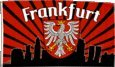 Flagge Fanflagge Frankfurt Silhouette - 90 x 150 cm