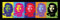 Che Guevara Pop Art 33 x 95cm Kunstdruck, Mehrfarbig