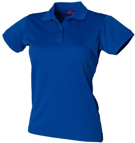 Henbury Damen Coolplus® Polo-Shirt / Polohemd, (Medium) (Royalblau)
