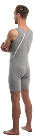 Suprima Pflegebody für Damen und Herren - Art. 4-696 - grau - Gr. M