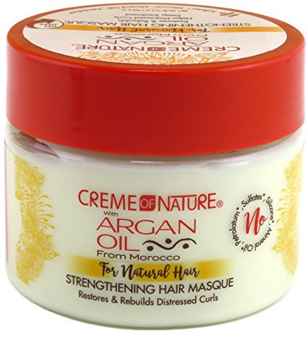 Creme of Nature Argan Oil Haarmaske 11.5oz (330ml) für Welliges Haar, 1 Stück, unisex, trockenes Haar, Conditioner
