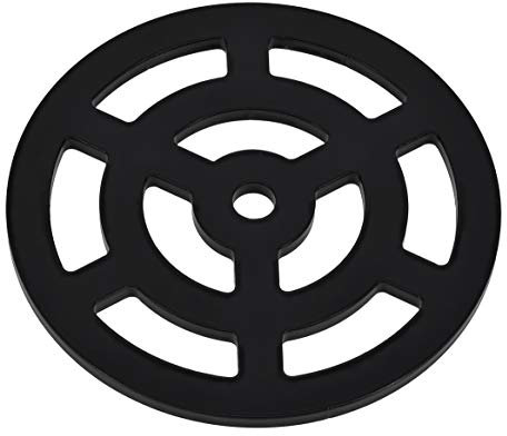 10,2 cm rundes Ablaufgitter, massives Metall, Stahl, robust, Abflussgitter, wie Gusseisen, stärker