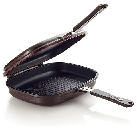 Happycall Doppia padella antiaderente in titanio, guarnizione in silicone brevettata meno odore