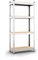 Panorama24 Lagerregal verzinkt belastbar bis 320kg - Maße: 160 x 80 x 40 cm, Regal Kellerregal Steckregal Werkstattregal Schwerlastregal