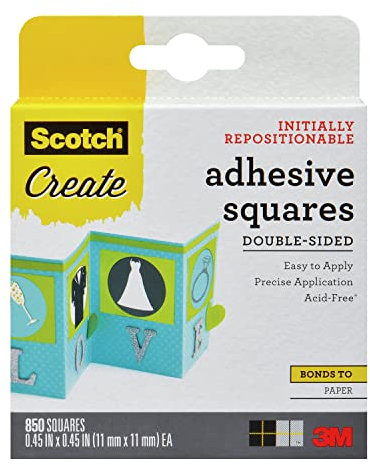 Scotch 3M Photo Splits - Divisori fotografici Double-Face, 45 x 114 cm, Confezione da 850, Colore: Bianco