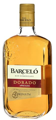 Ron Barceló Dorado Añejado Ron Dominicano Rum (1 x 0,7 l) 37,5% vol. - Milder, sehr ausgewogener brauner Rum, behutsam gereift in Fässern aus amerikanischer Eiche - Perfekt für die Zubereitung von Cocktail, Longdrink oder als Shot