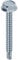 Mustad: 500 viti Drillex® Autoperforanti, Testa Esagonale con Collare, 4.2x16 mm, Zincate Bianche
