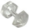 INTERDECO Faltenstecker/Gardinenzubehör für Gardinen-Stores/Feinstores, Glasklar (100 Stück)