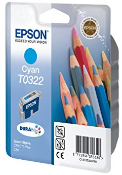 Epson T0322 Tintenpatrone cyan, 16ml