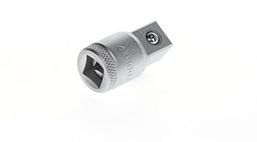 GEDORE Adaptador de cuadradillo de llave de vaso, 3/8'' 10 mm a 1/2'' 12,5 mm, Cuadradillo de accionamiento, Adaptador, Herramienta, 3019, Acero cromado