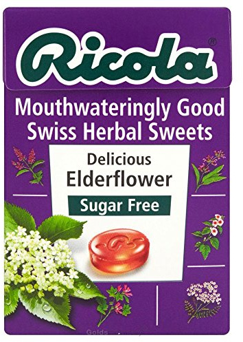 Ricola Elderflower Sugar Free Swiss Herb Drops, 45g
