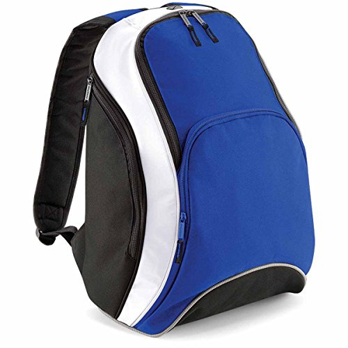 BagBase Unisex BG571BRBK Teamwear Rucksack, Bright Royal/Schwarz/Weiß, Bg571, Medium