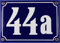 Wetterfestes Emaille Hausnummernschild 3-stellig mit Wunschzahl Wunschtext Buchstaben 18x12 cm