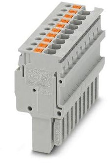 Phoenix Contact PP-H 1.5/S/10 Anschlussklemmenstecker für DIN-Schiene 17.5A, Packung a 25 Stück