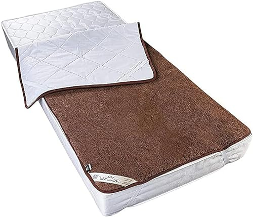 Merino Wool - Naturhaar Unterbett 100% Merino Wolle unterbett 140 x 200 cm Kamelwolle Schurwolle Matratzenauflage Elegance Light Neuseeland/Matratzen-Topper