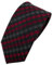 TigerTie Schmale Designer Krawatte rot anthrazit schwarz kariert - Schlips Tie