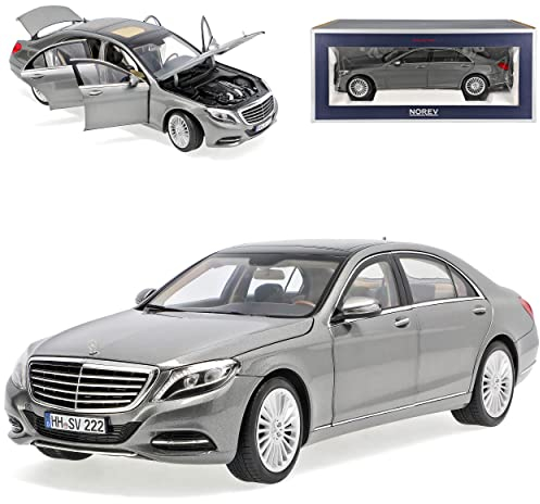 Norev Mercedes-Benz S-Klasse W222 Silber Grau Metallic Limousine Ab 2013 1/18 Modell Auto