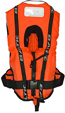 Baltic Superweiche Rettungsweste für Kinder, Bambi, 100 N, Schaumstofffüllung, Orange, 0-15 kg