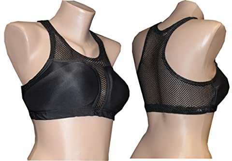 Lisaro Lady Brustschutz mit Bustier aus atmungsaktiven Gewebe, Kickboxen, Boxen,Muay Thai,Karate L