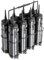 Sherwood Forest Candles SHER-Wood Metall TRÄGER MIT 8 SCHWARZ TRINKFLASCHE, Farbe:schwarz