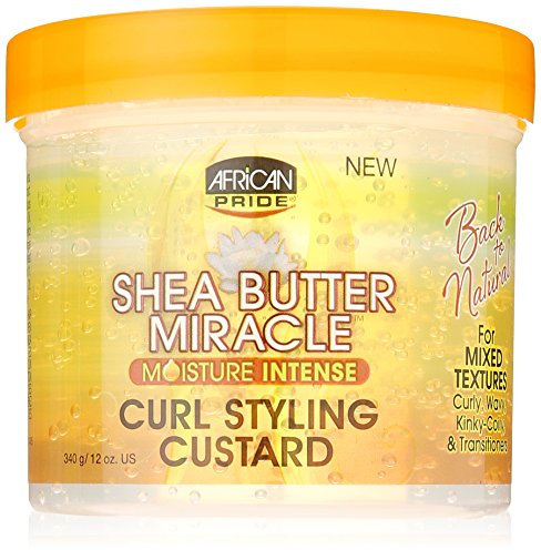 African Pride Shea Butter Miracle Curl Styling Custard 340 g/12 oz