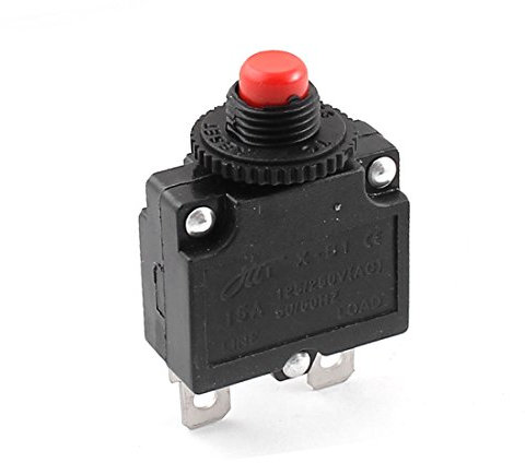 sourcingmap AC 125V/250V 15A Circuit Protecteur de Disjoncteur Bouton de Commande pour compresseur d'air