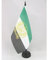 AZ FLAG - Tischflagge Afghanistan Alt 2001-2002 - 21x14 cm - Afghanische Tischfahne 14 x 21 Cm - Flaggen
