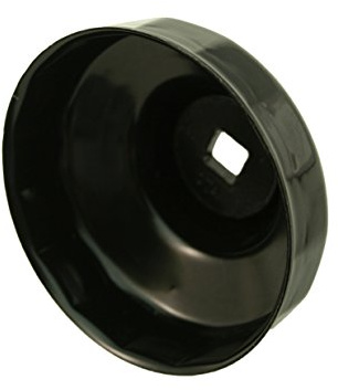 CTA Tools A264 Cap-Type Oil Filter Wrench, 76mm x 15 Flute - Professional Grade, Black Finish, Precision-Stamped, Deep-Reach, 3/8-Inch Drive, Oil Filter Wrench