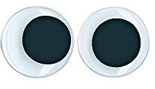 Rayher Plastik-Wackelaugen, ø 25 mm, 10 Stück, 8917600