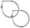 Silber-Creolen Ohrringe 925 Sterling Durchmesser 20 mm Klappverschluss NOBEL SCHMUCK®