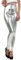 Sakkas 2616 Shiny Liquid Metallic High Taille Stretch Leggings - Silber - S