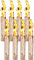 Schwedenfeuer 8 Stück Baumfackel Finnenfackel Gartenfackel Fackel H 60 cm D 10-15 cm