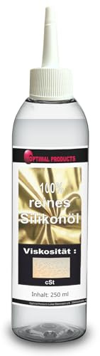 Optimal Products100% Reines Silikonöl 250ml | geruchlos | Stoßdämpfer-Öl RC Silikonöl I Schmieröl I Sehr ergiebig & einfach zu dosieren 350 CsT