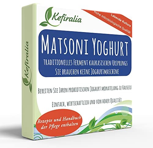 Ferment de Yaourt Matsoni (Réutilisable Illimité) + Mode d'emploi + Recettes + Aide et conseils en Français - KEFIRALIA®
