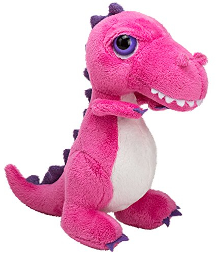 Li'l Peepers 14368 Tyrannosaurus-Rex Dinosaurier von Suki Gifts, Rosa 18 cm