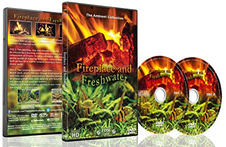 Feuer und Süßwasser-Aquarium DVD - 2 DVD Set mit Kaminfeuer und Süßwasseraquarien