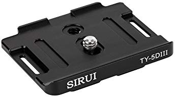 SIRUI TY-5DIII Schnellwechselplatte (Alu, 1/4, 62x50mm, 39g, für SIRUI und Arca-Swiss) für Canon EOS 5D Mark III