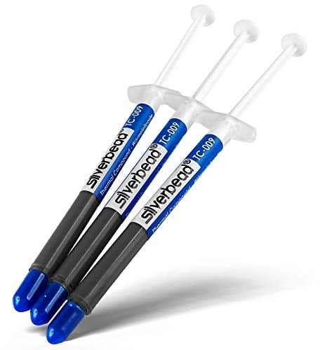 Silverbead Wärmeleitpaste [3 Stück] Hochleistungs Thermische Thermal Paste Grease Compound TC-009 | für alle CPU Kühler PC GPU LED SMD IC Heatsink Kühlkörper Wasserkühlung Notebook & Laptop PS4