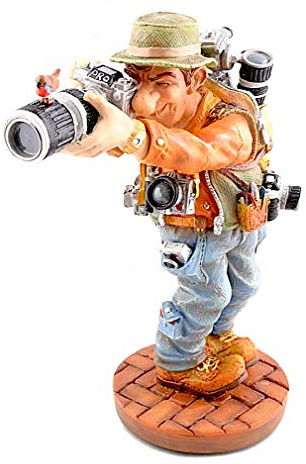 Original Parastone aus der Serie Profisti Künstlerfigur Fotograf, handbemalt