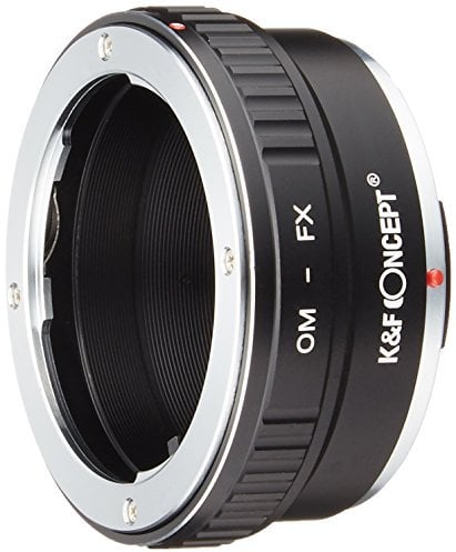 K & F Concept Pro Objektivadapter Olympus Om Objektiv für Fujifilm X-Serie Body Kamera, für Fujifilm Fuji FX X-Pro1 X-M1 X-A1 X-E1 Adapter