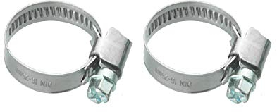 Cornat Schlauchschelle - Ø 16 - 25 mm Spannweite - 9 mm Bandbreite - 2 Stück im Set - Aus rostfreiem Edelstahl / Schlauchklemme / Schlauchbefestigung / T308302
